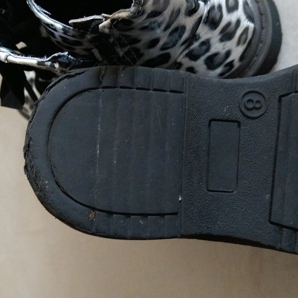 CHEROKEE TODDLER LEOPARD PRINT ANKLE BOOTS - Picture 5 of 7